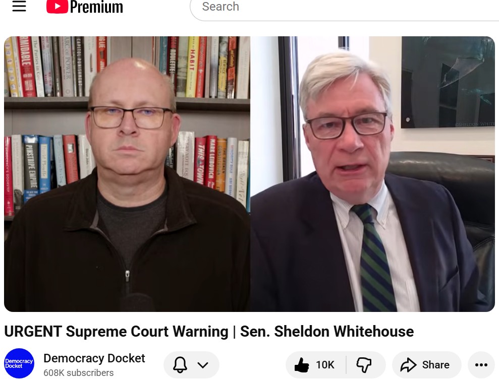 Mark Elias / Democracy Docket: Urgent SCOTUS Warning | Sen. Sheldon Whitehouse